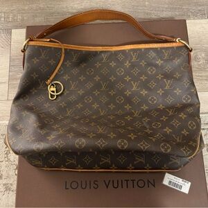 Louis Vuitton Tan and Brown Monogram Shoulder Bag